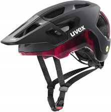 Uvex React Mips Black/Ruby Red Matt 59-61 Kask Rowerowy