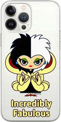 Etui do Apple Iphone Xs Max Cruella 006 Disney Nadruk częściowy Przeźroczys