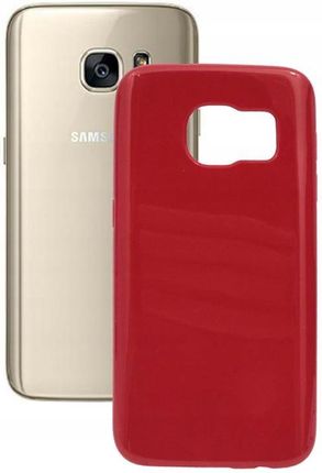 Etui Obudowa Pokrowiec Case do Samsung G930 Galaxy S7 Jelly Case czerwony