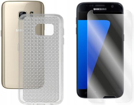 Etui do Samsung Galaxy S7 G930 Jelly Case Glitter transparentne i Szkło