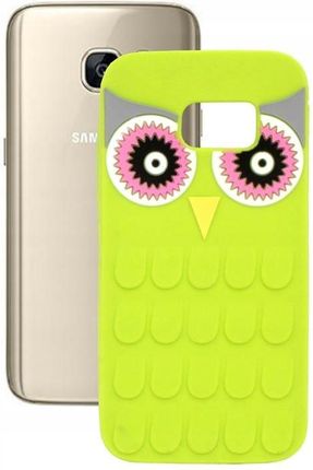 Etui Obudowa Pokrowiec do Samsung G930F Galaxy S7 Sowa Nakładka 3D zielona
