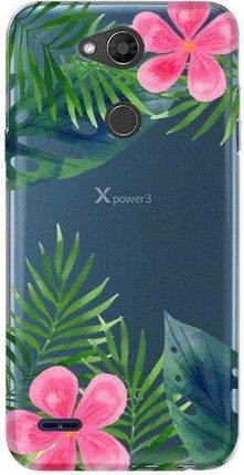 CASEGADGET CASE OVERPRINT LEAVES AND FLOWERS LG X POWER 3