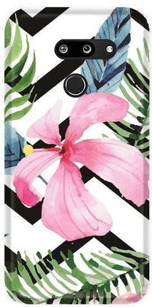 CASEGADGET CASE OVERPRINT PINK FLOWER AND LEAVES LG G8 THINQ