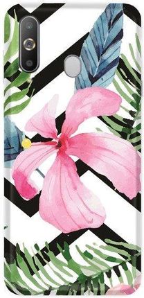 Casegadget Case Overprint Pink Flower And Leaves Samsung Galaxy A60