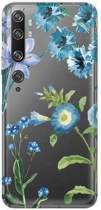 Casegadget Case Overprint Blue Flowers Xiaomi Mi Note 10 / Pro