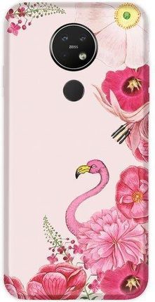Casegadget Case Overprint Pink Flamingo Nokia 7.2
