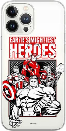 Etui do Apple Iphone Xs Max Avengers 005 Marvel Nadruk częściowy Przeźroczy