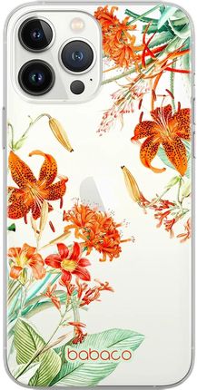 Etui do Apple Iphone Xs Max Kwiaty 057 Babaco Nadruk częściowy Przeźroczyst