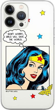 Etui do Huawei P20 Wonder Woman 028 DC Nadruk częściowy Przeźroczysty