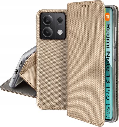 Etui do Xiaomi Redmi Note 13 Pro 5G Smart Magnet Case Portfel Szkło 9H