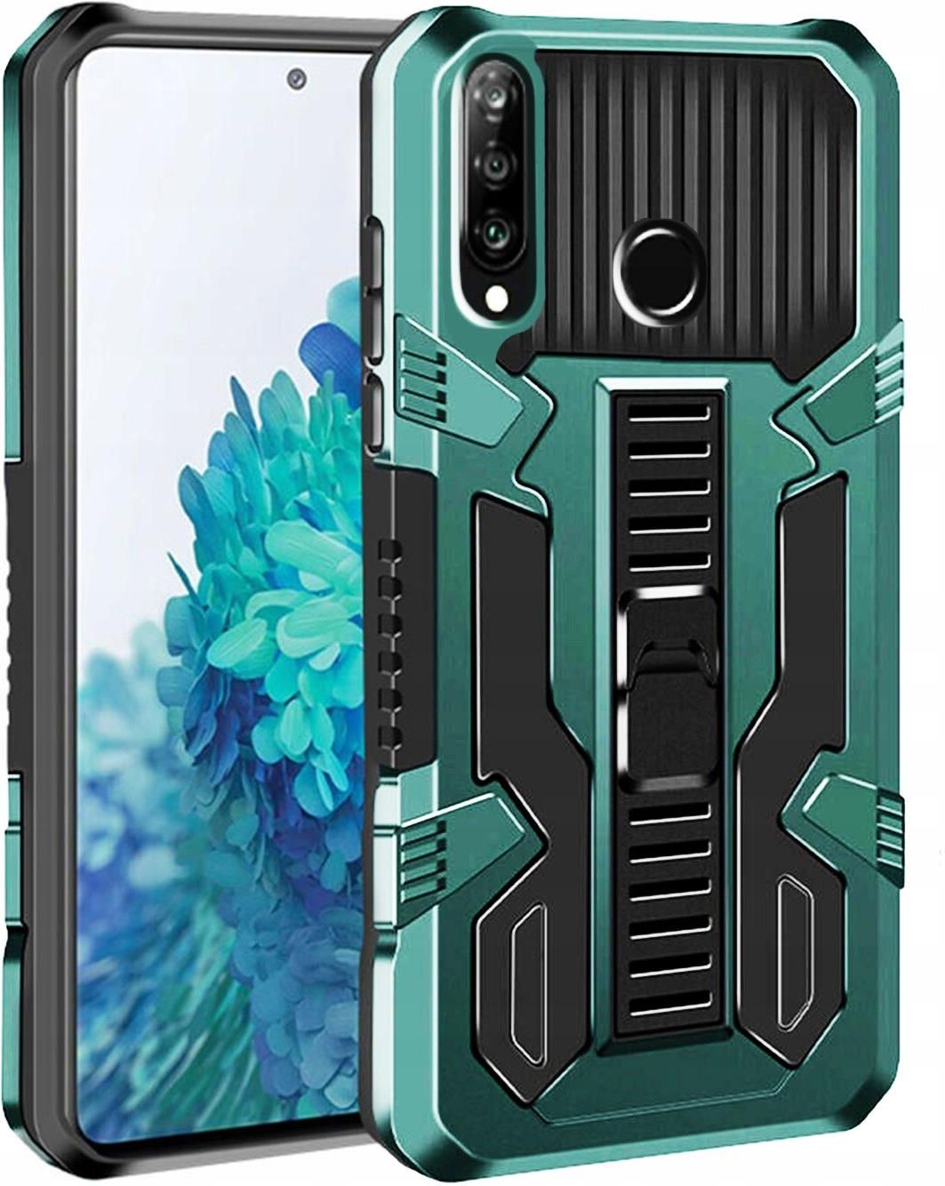 Suncase Custodia In Pelle Con Linguetta Per Huawei P30 Lite New Edition – Cover Con Estrazione Magnetica + Seconda Custodia Silicone, Nero - 4