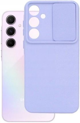 Etui do Samsung Galaxy A55 5G A556 Silicone Lens niebieskie Pokrowiec Case