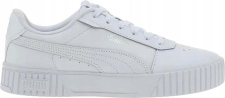 Buty dziecięce młodzieżowe sneakersy białe Puma Carina 2.0 38618502 37.5