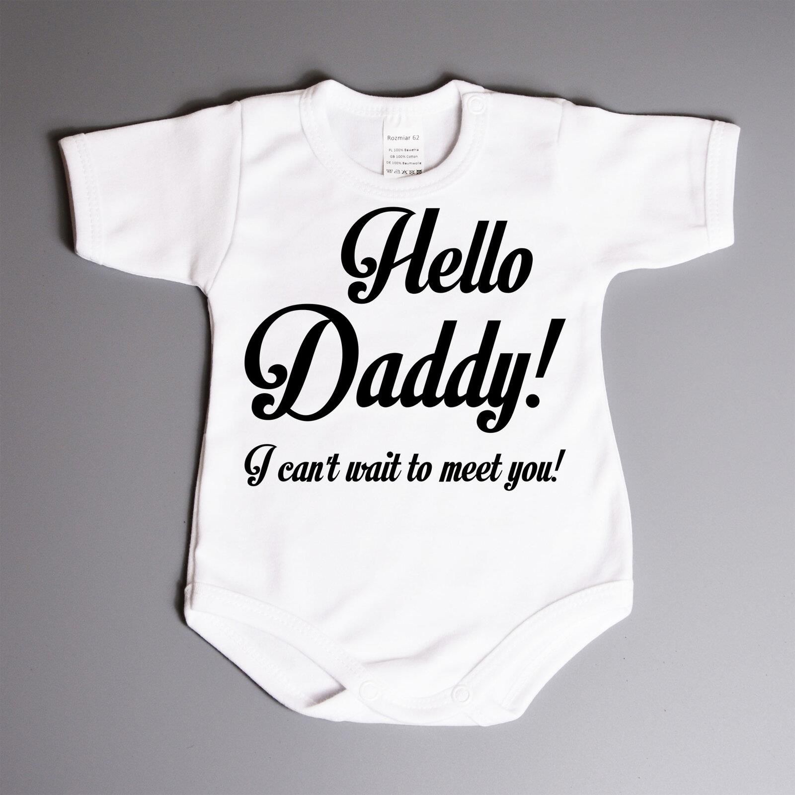 Body Bébé Annonce Grossesse – "Hello Daddy, I Can't Wait - Foto 3