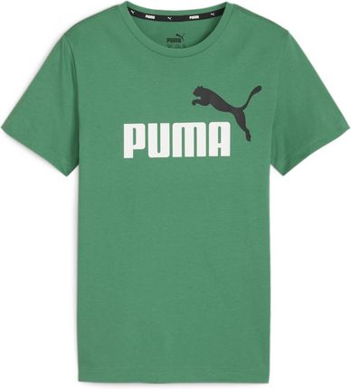 Koszulka chłopięca Puma ESS+ 2 COL LOGO zielona 58698576