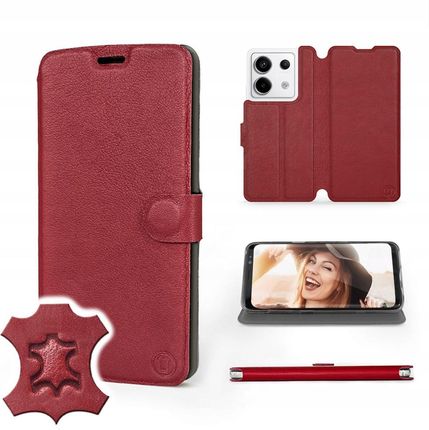 Etui Mobiwear do Xiaomi Poco X6 Dark Red Leather
