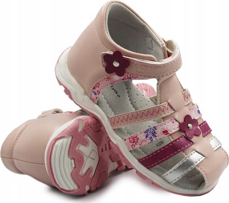 Różowe sandałki dla dziewczynki 1s23731 roz. 22