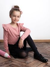 Zdjęcie Rajstopy dziecięce mikrofibra czarne z brokatem 40 DEN - Barczewo