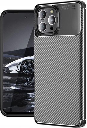Etui Do Iphone 13 Pro Carbon Pancerne Silikon Karbon Slim Case Szkło