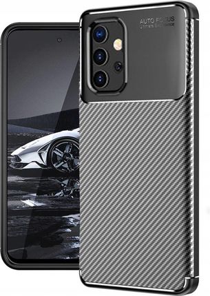 Etui Do Samsung A32 4G Carbon Pancerne Silikon Karbon Slim Case Szkło