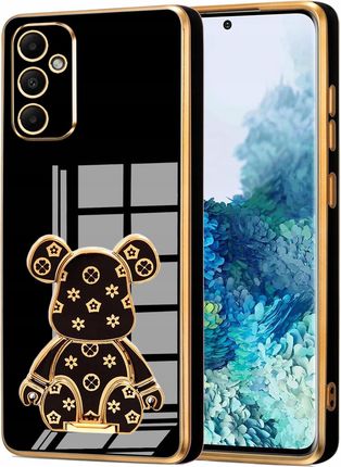 Etui Glamour Do Samsung A55 5G Miś Uchwyt Podstawka Bear Silikon Szkło