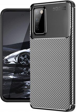 Etui Do Samsung S20 Fe Carbon Pancerne Silikon Karbon Slim Case Szkło