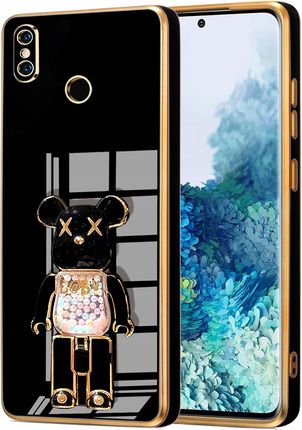 Etui Glamour Do Xiaomi MI 8 Bear Uchwyt Podstawka Miś Silikon Case Szkło