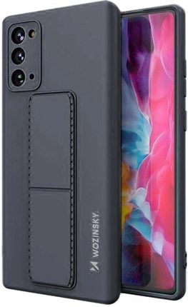 Wozinsky Kickstand Case Silikonowe Etui Z Podstawką Etui Samsung Galaxy Note 20 Granatowe 19629241