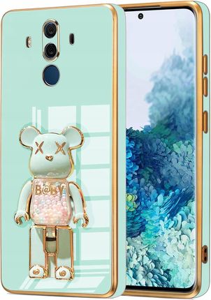 Etui Glamour Do Huawei Mate 10 Pro Bear Uchwyt Miś Silikon Case 6D Szkło