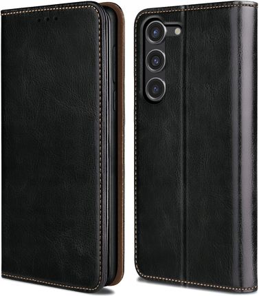 Etui do Samsung Galaxy A35 5G Case Skórzane Szkło Ochronne 9H