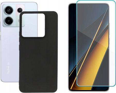 Etui do Xiaomi Redmi Note 13 Pro 5G Poco X6 5G Jelly Case czar Matt i Szkło