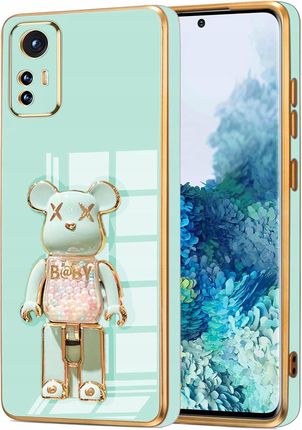 Etui Glamour Do Xiaomi Redmi Note 12S Bear Uchwyt Miś Silikon Case Szkło