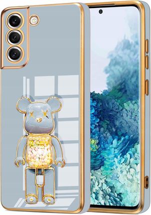 Etui Glamour 6D Do Samsung S22 Bear Uchwyt Podstawka Miś Silikon Case 6D