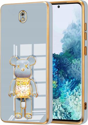 Etui Glamour Do Samsung J7 2017 Miś Uchwyt Podstawka Bear Silikon Szkło