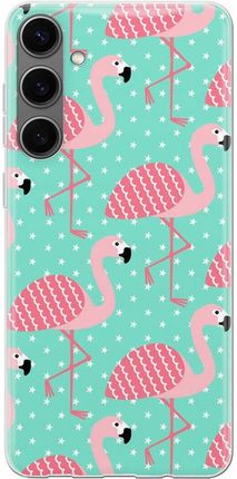 Etui do Samsung Galaxy A25 5G Różowe Flamingi Ptaki