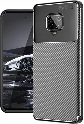 Etui Do Xiaomi Redmi Note 9 Pro Carbon Pancerne Silikon Karbon Slim Szkło