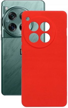 Etui Obudowa Pokrowiec Case do OnePlus 12 5G Silicon Case czerwone Matt