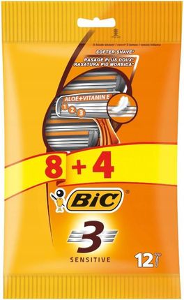 Bic Maszynka Do Golenia Bic 3 Sensitive Karta 24 Sztuki - zdjęcie 4