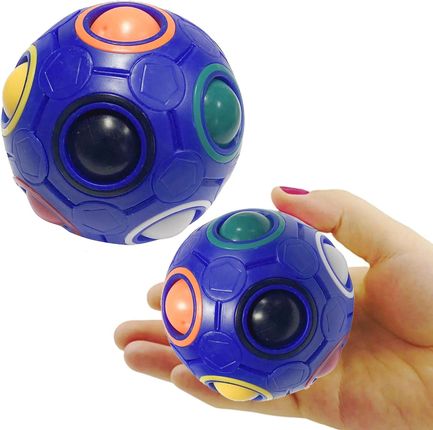 Rubik'S Rainbow Ball Tęczowa Piłka Antystresowa Zabawka Niebieska 8289