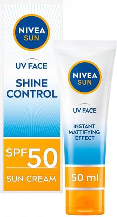 Krem Nivea Sun Uv Face Lekki Matujący Opalania Spf 50 50ml