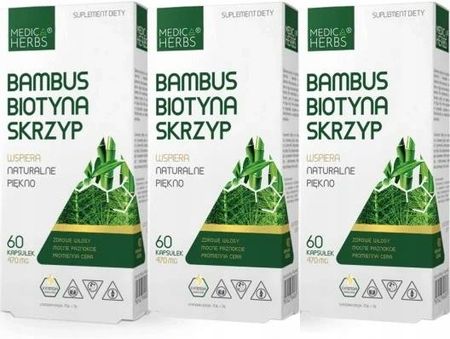 Medica Herbs Bambus Biotyna Skrzyp 3x60kaps