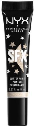 Nyx Professional Makeup Sfx Glitter Paint Błyszcząca Farbka Do Twarzy I Ciała 8Ml Odcień 02 Broomstick Baddie