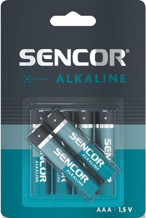 Sencor Bateria alkaliczna AAA 1.5V 6-pack (SBALR034+2BPAAAA)