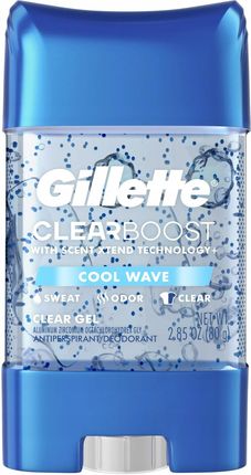 Gillette Clear Boost Cool Wave dezodorant w sztyfcie dla mężczyzn 80 g