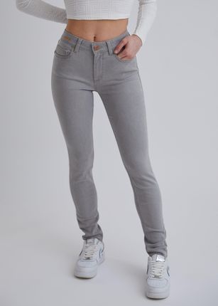Spodnie jeans damskie Skinny Fit szare AJ019 27W/30L