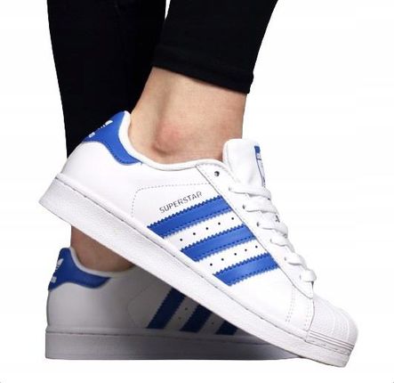 Adidas Superstar Skóra damskie buty Originals sneakersy białe tenisówki