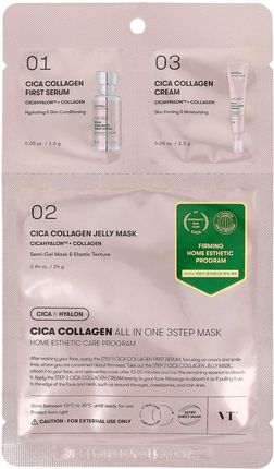 Vt Cosmetics Cica Collagen All In One 3Steps Mask