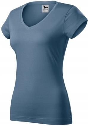 Damska koszulka w serek T-shirt Malfini Fit V-neck Bluzka roz. 2XL