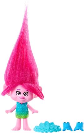 Mattel Trolle Poppy Figurka w zdejmowanym stroju i z miękkimi włosami HNF01 HNF06
