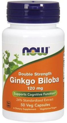 Now Foods Ginkgo Biloba Double Strength 120 Mg 50Kaps